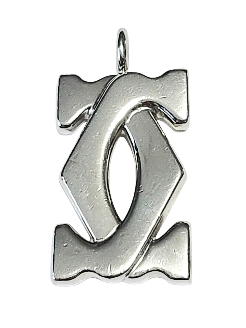 Cartier Interlocking Logo Large Keychain Charm 1.25" - Picture 3 of 9